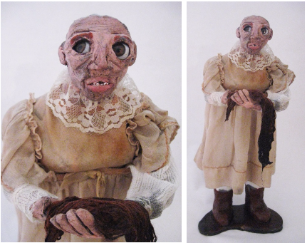"Jane McCrea" Ceramic, Mixed Media, 2015