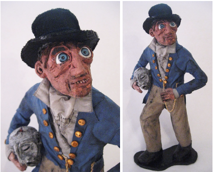 "Old Head Allen" Ceramic, Mixed Media, 2015