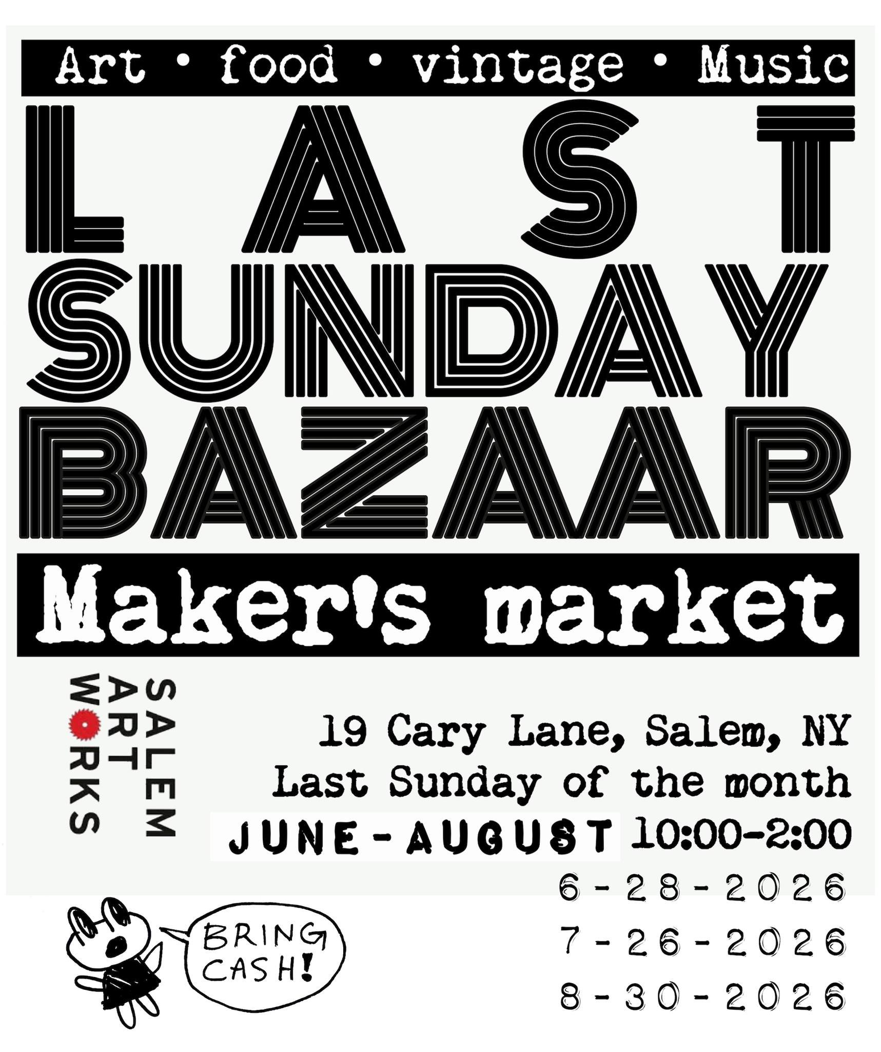 Our final Last Sunday Bazaar Maker's Market of the season is just over a week away!