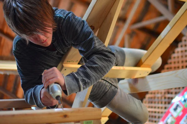 Some screws on the roller coaster we built are hard to get at.