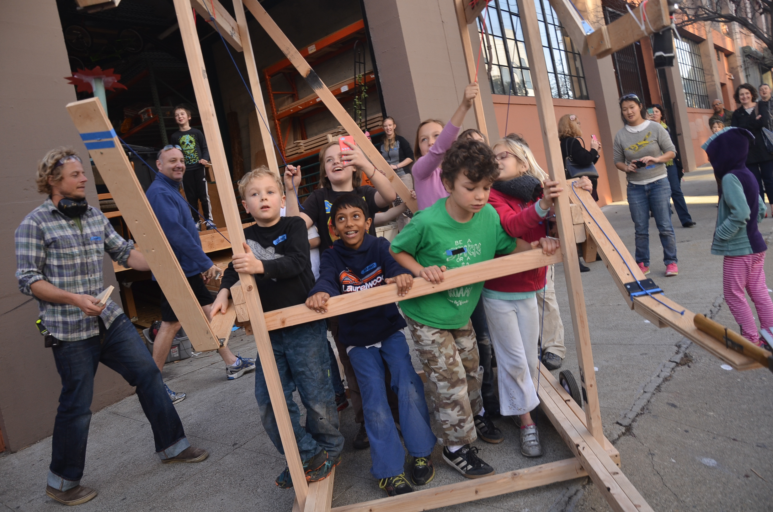 Giant Robot Built By Kids