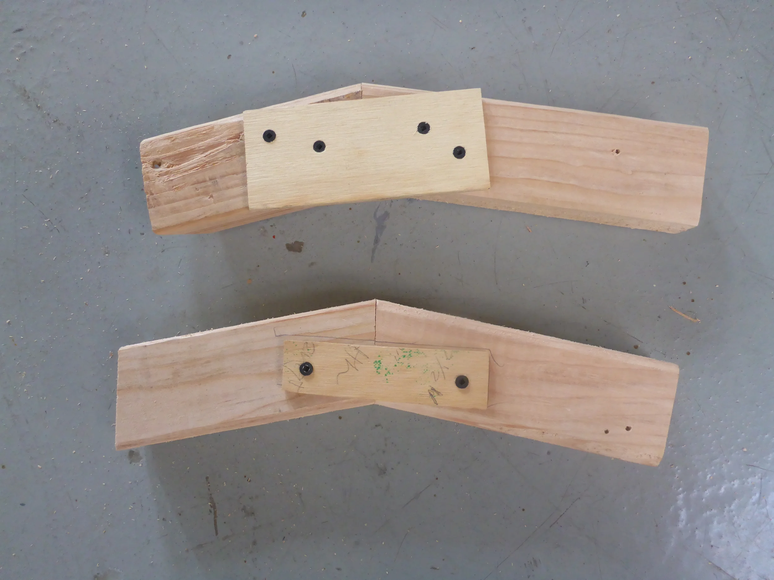 Check fixtures make sure that wheel segments are joined at 22.5deg.