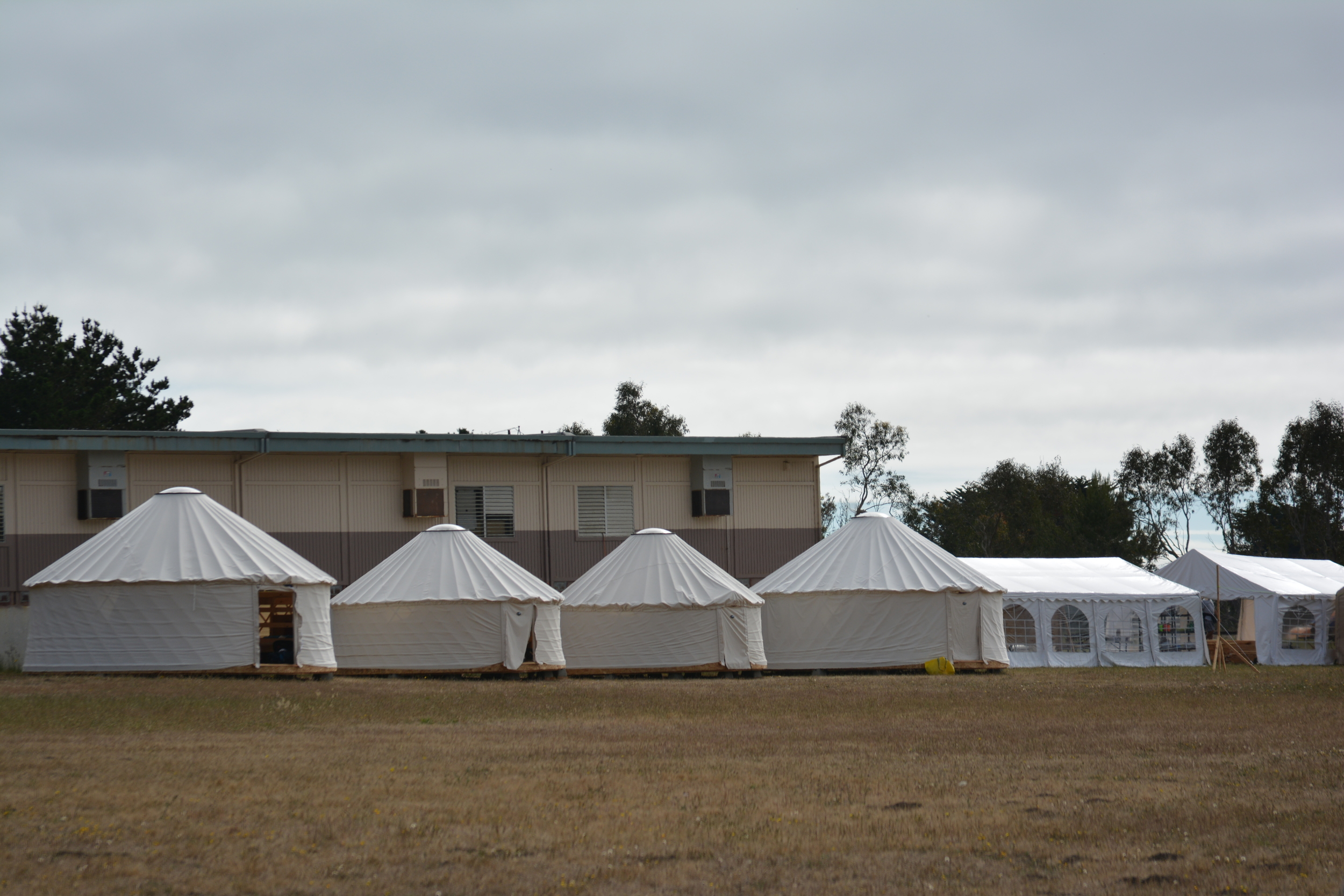 During siesta, everyone stays in their yurts (almost) silently.