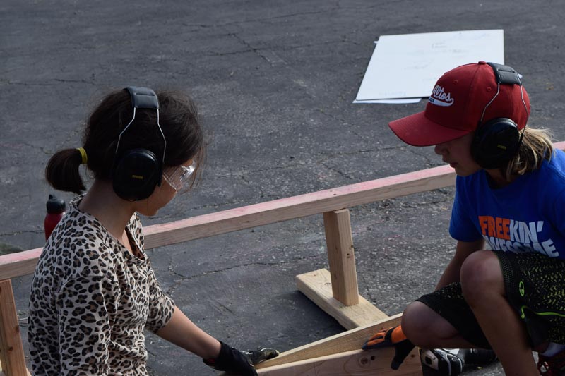 Kira and Sarah start making balance beams of three different difficulties