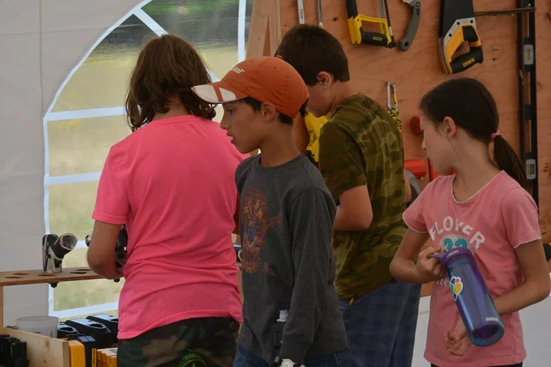 The spot in front of the drill batteries is particularly busy.