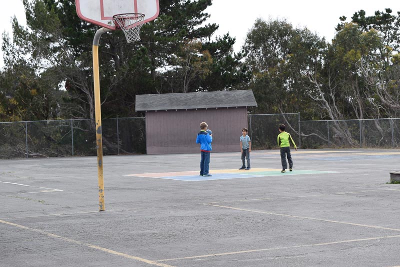  When you have three people, it's kinda hard to play four-square. But still possible. 