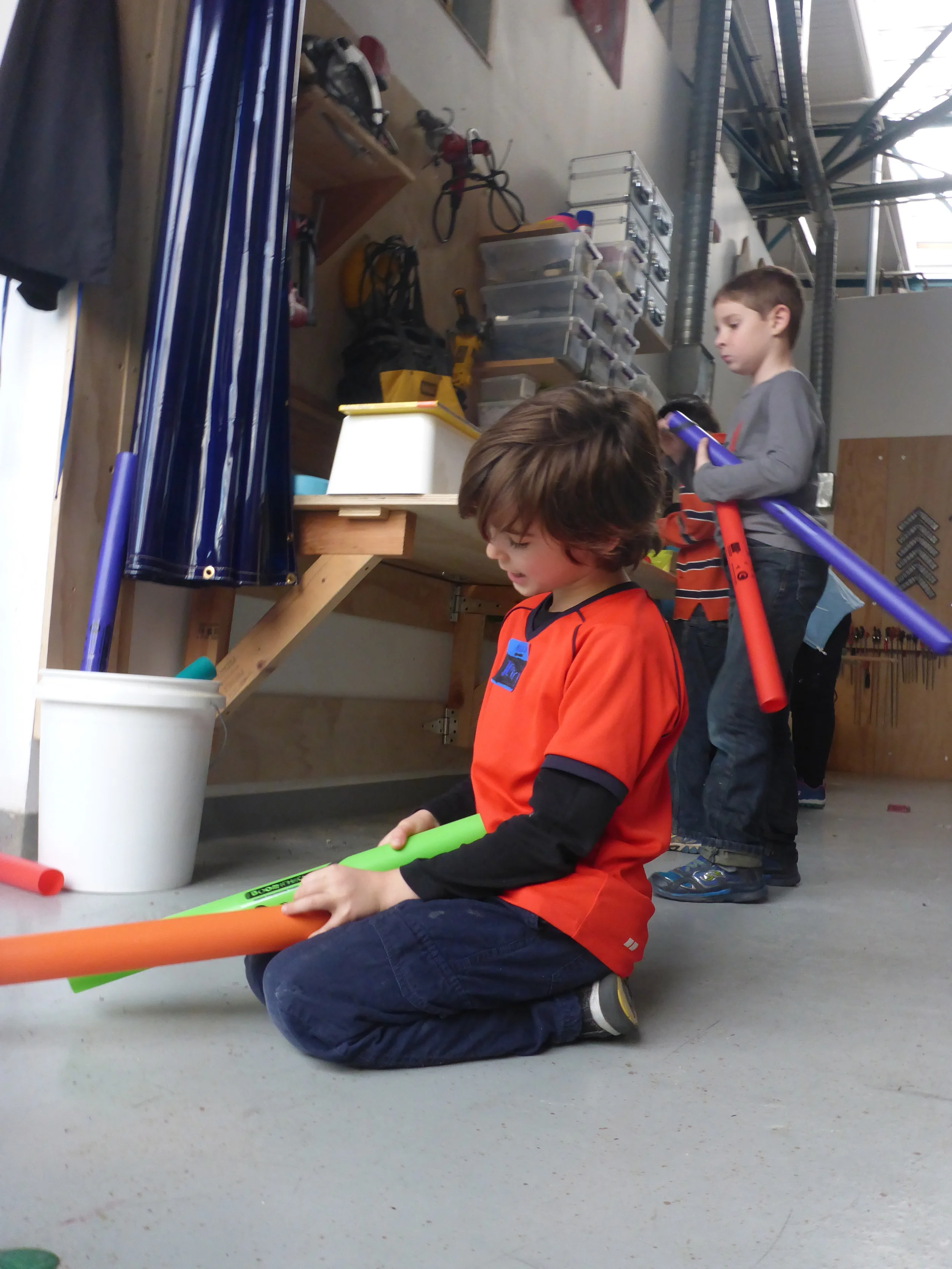 Every tinkerer had the chance to carefully investigate and experiment with different sound-making materials as we brainstormed for our final design. 