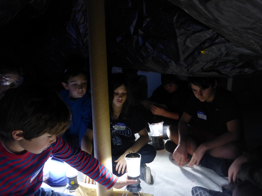 First night in the shelter... wish us luck!