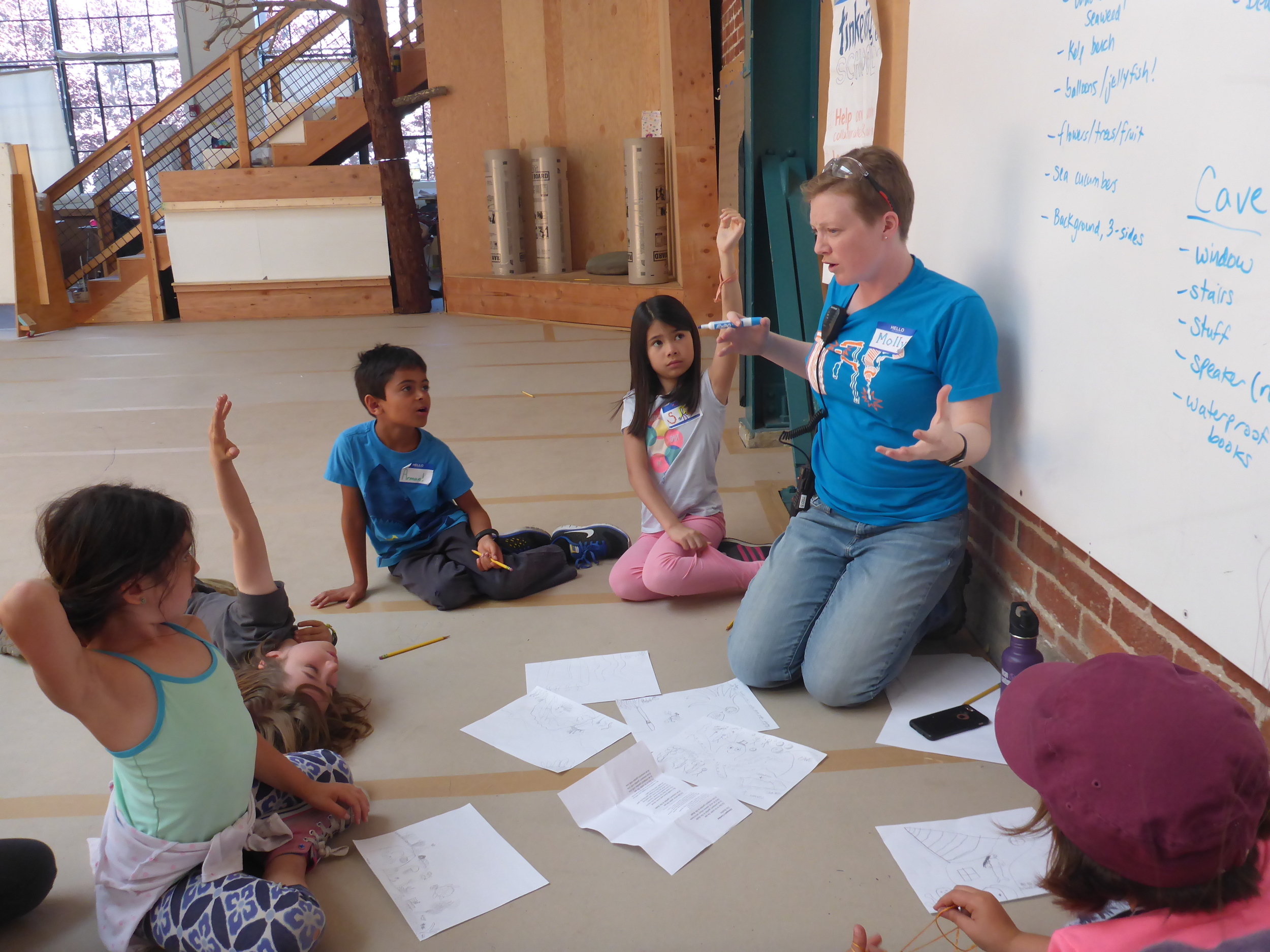 Tinkerers brainstorming about the Octopus's Garden