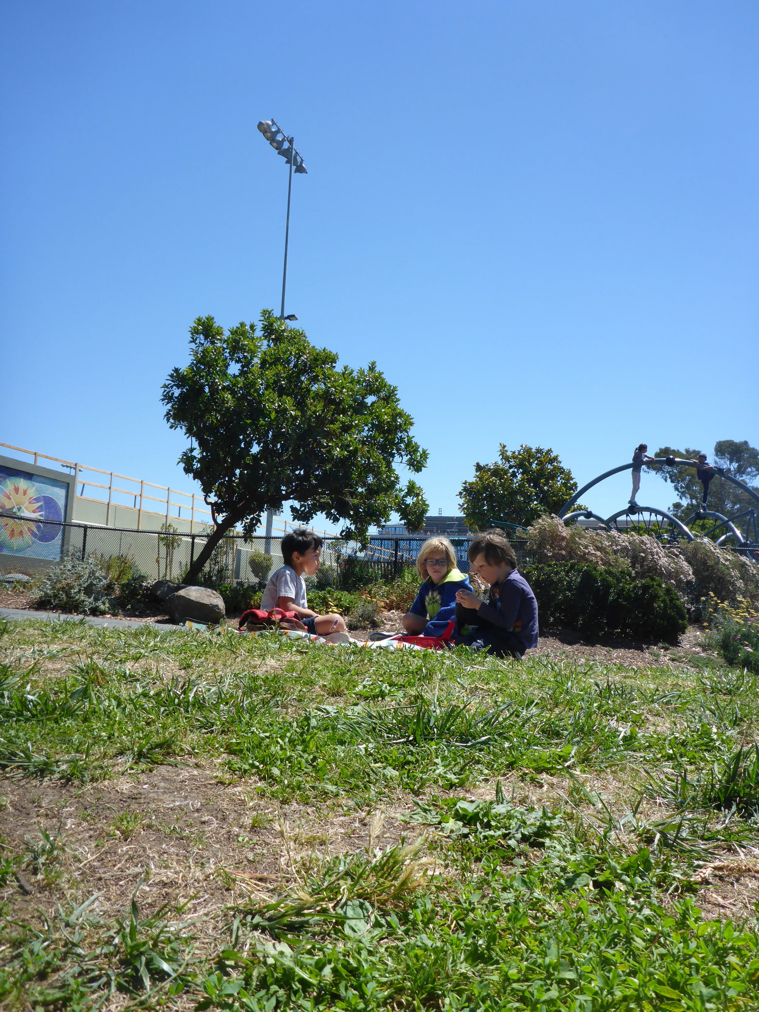 We fuel up! Reinforce and develop our new relationships by sharing stories and playing games. 