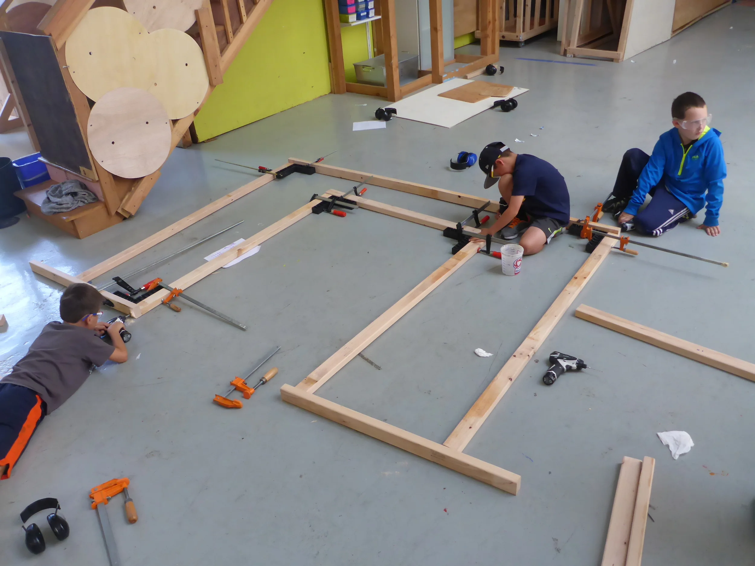 Another structure comes together at the Rocky Raccoon Saloon