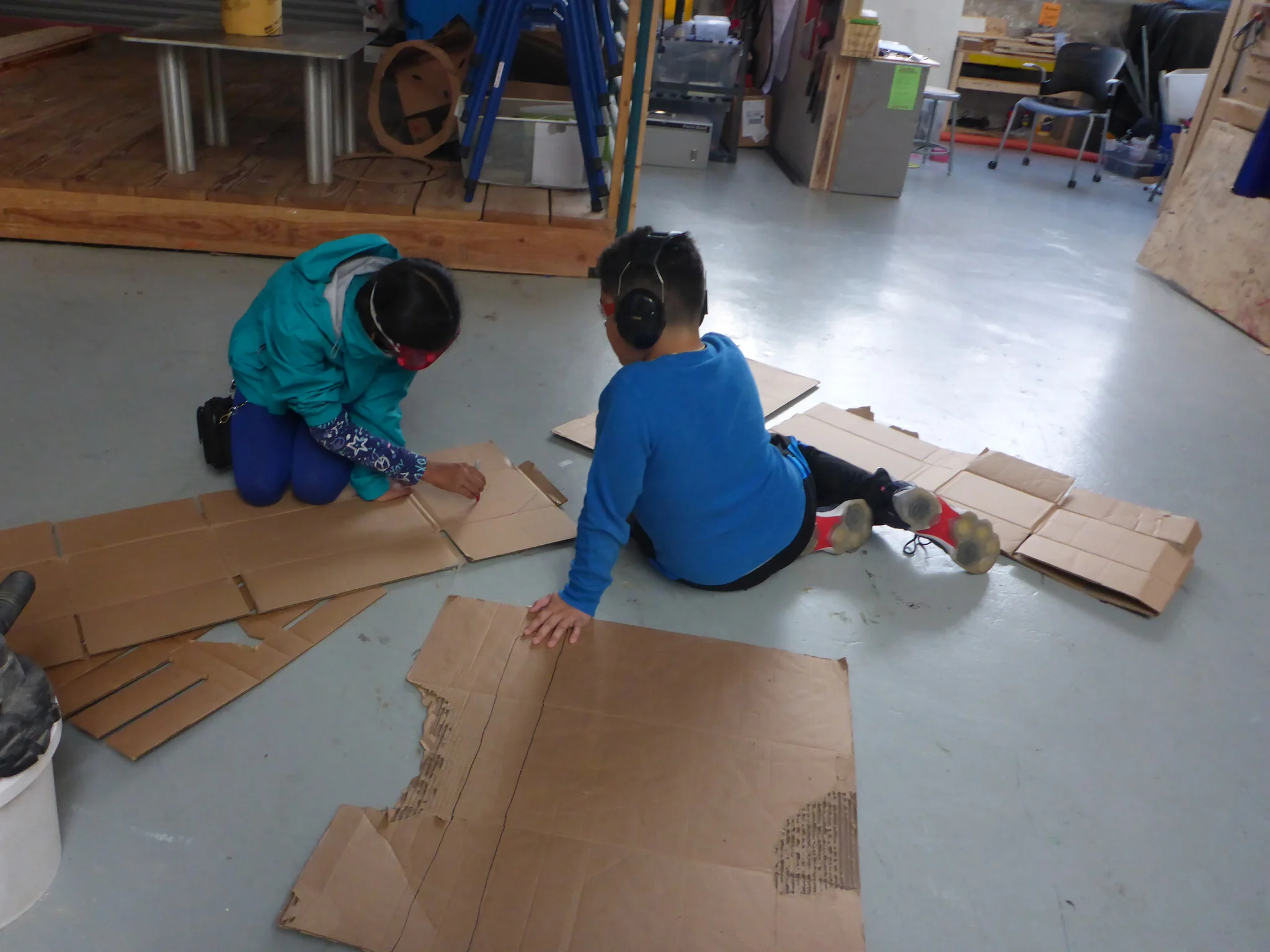 Maanasa drew out the wings, so Isaiah could cut them out on the bandsaw!