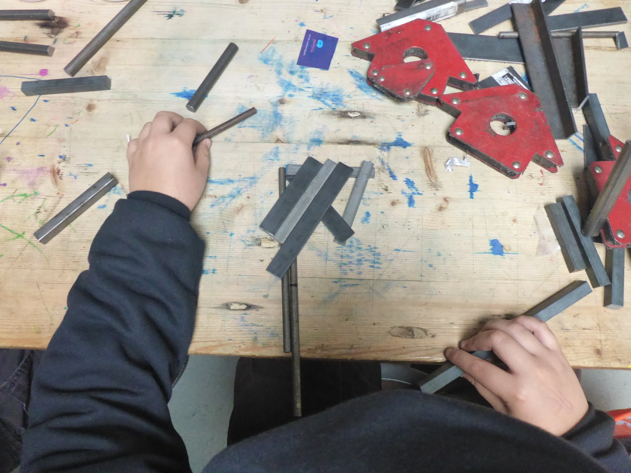 Jon finds the perfect pieces from the scrap pile!