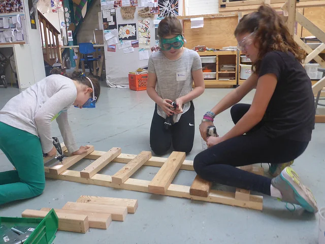 Tank team builds a ladder so we can climb up on to the seat! No detail is getting past them!