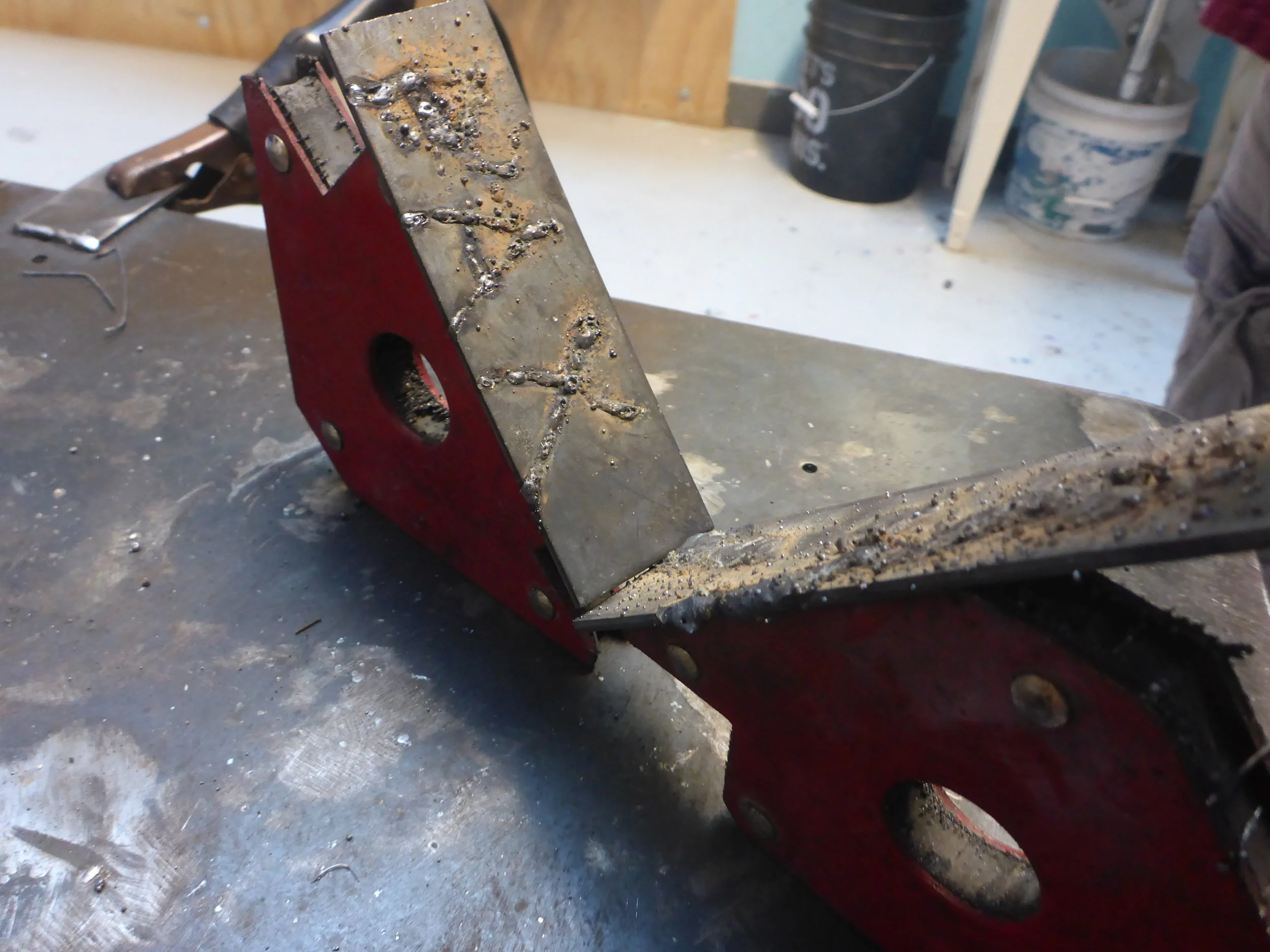 Should we weld the inside corner or the outside corner? Answer: Outside corner.