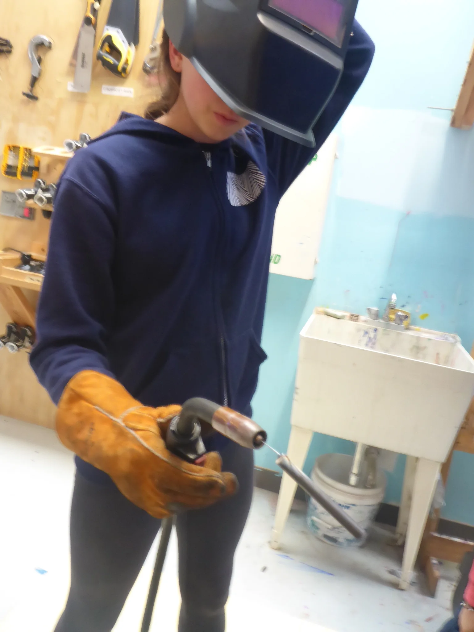 We welded the welder to our projects!