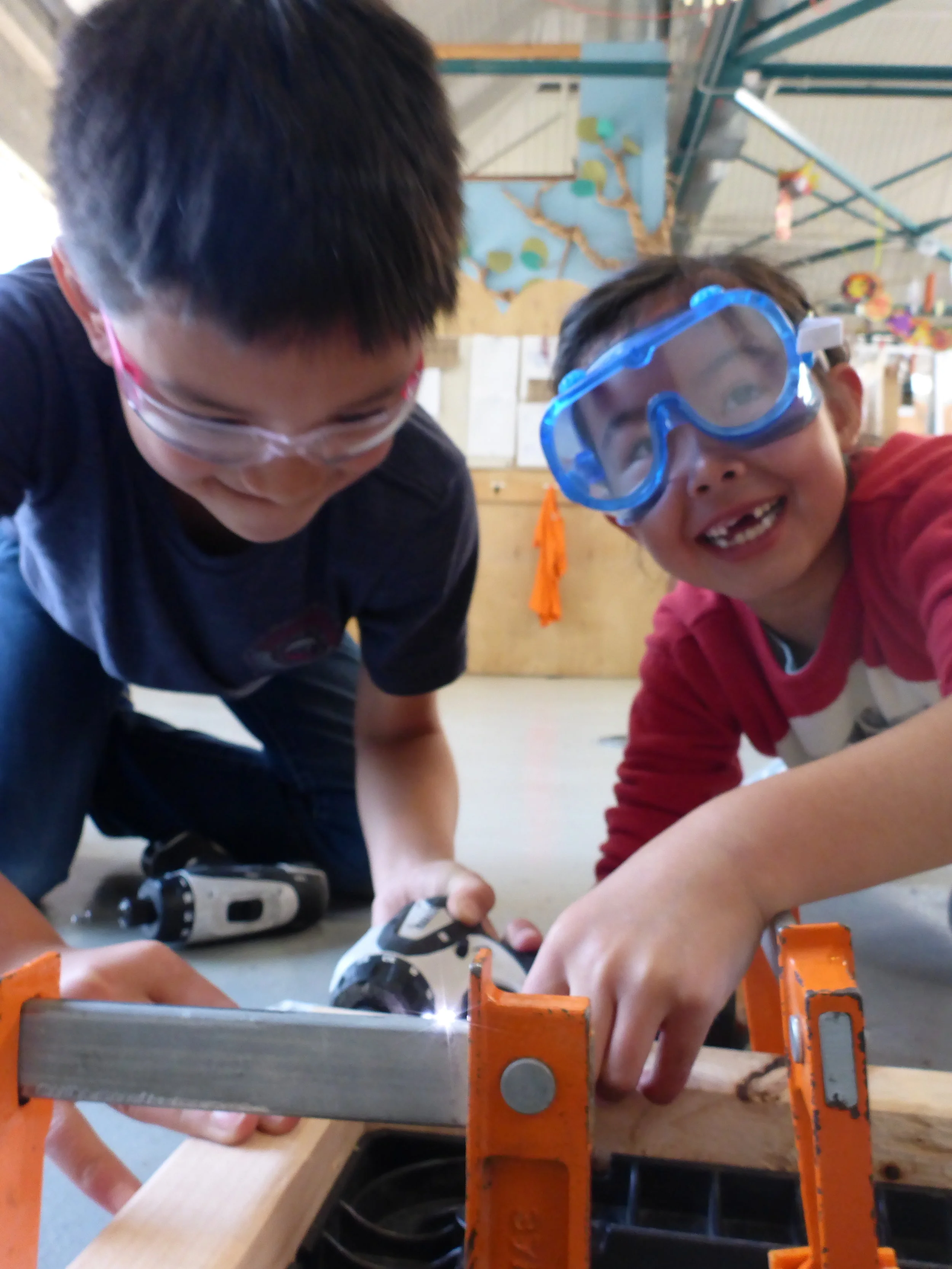 Brandon and Lillian collaborating HARD!