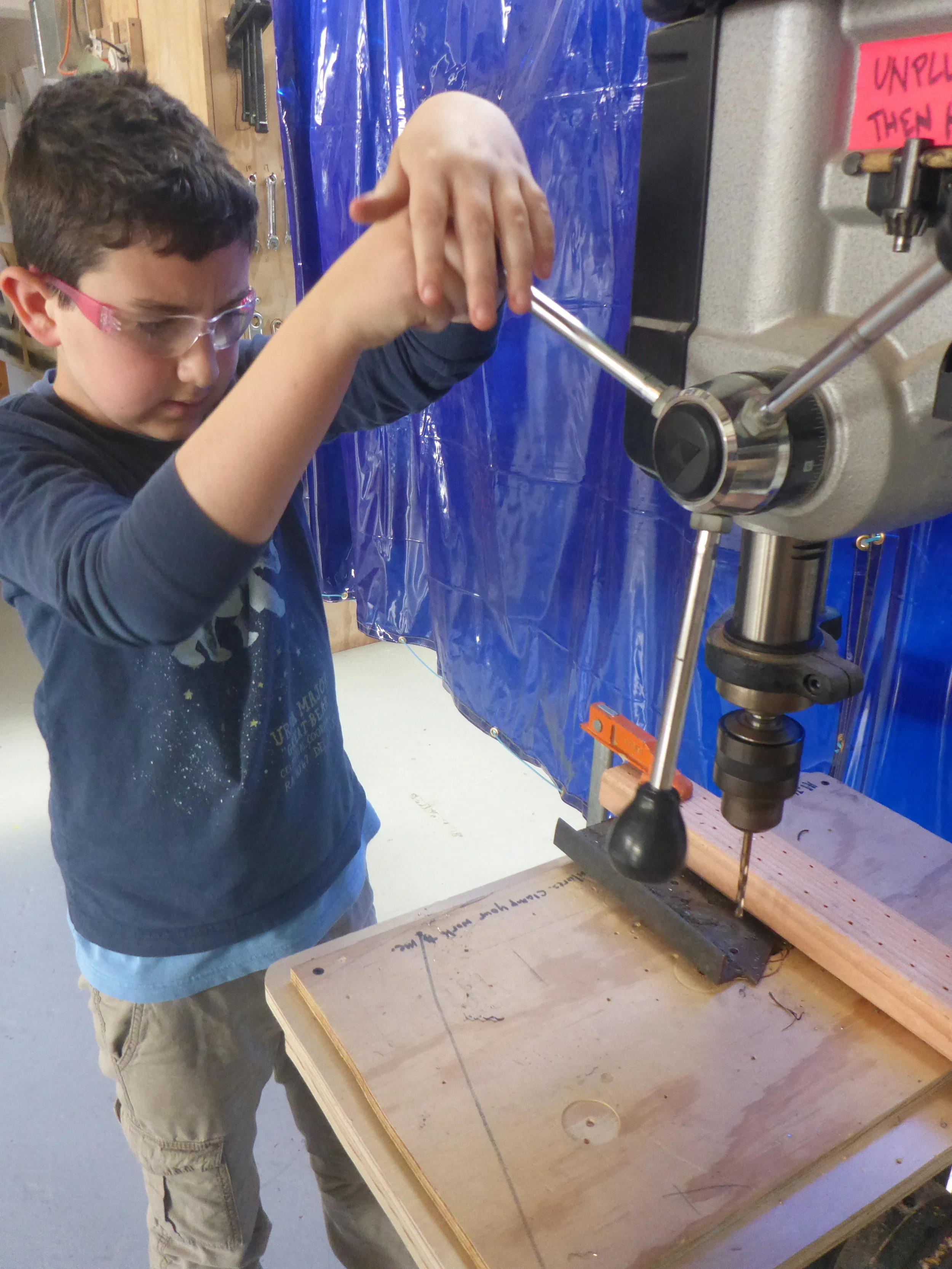 Then you very carefully make a perfect hole in your project!