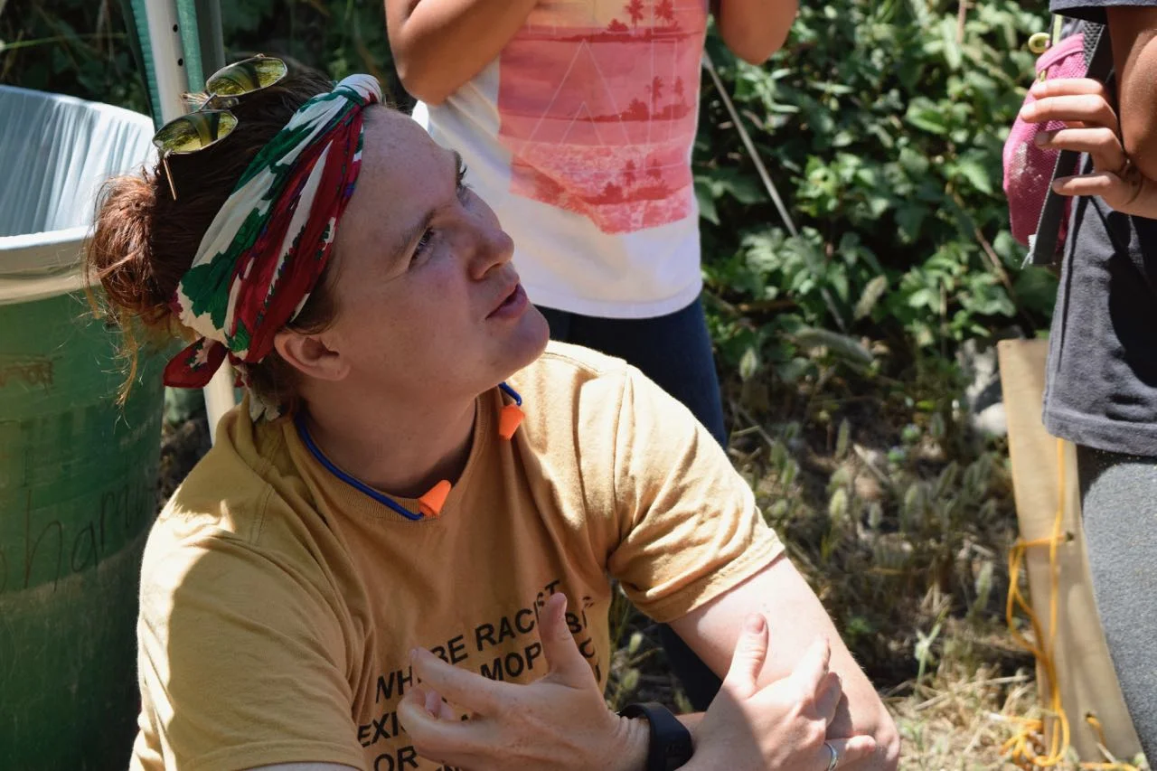 Camp Captain Kaitlyn is being theatrical.