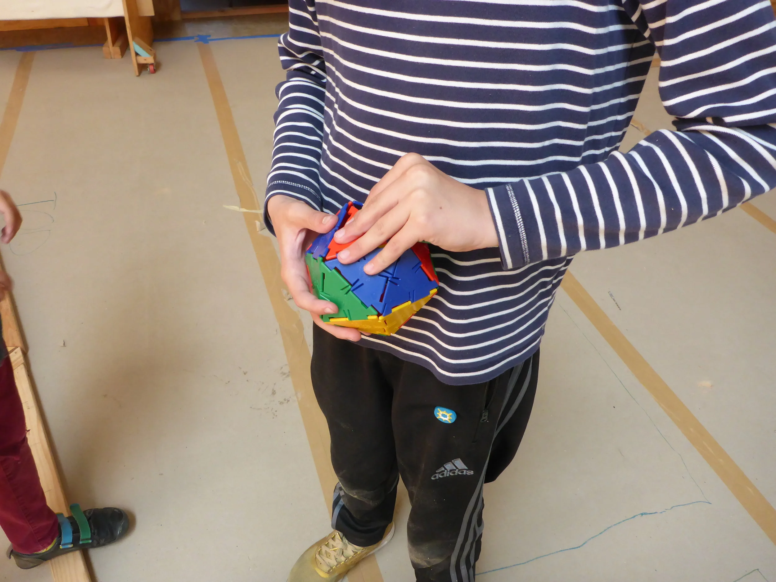 The dome group's polydron model for their wooden dome.&nbsp;