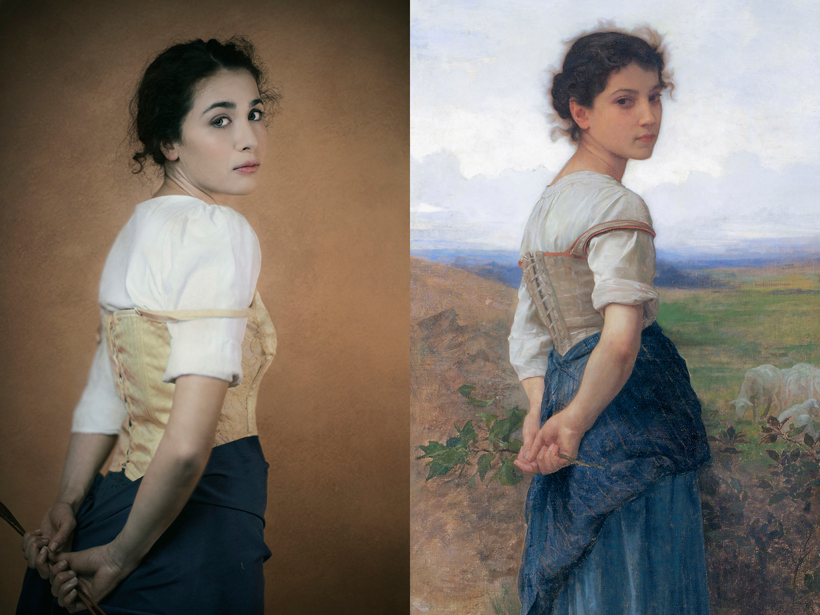 William-Adolphe Bouguereau, “giovane pastorella” (1885)