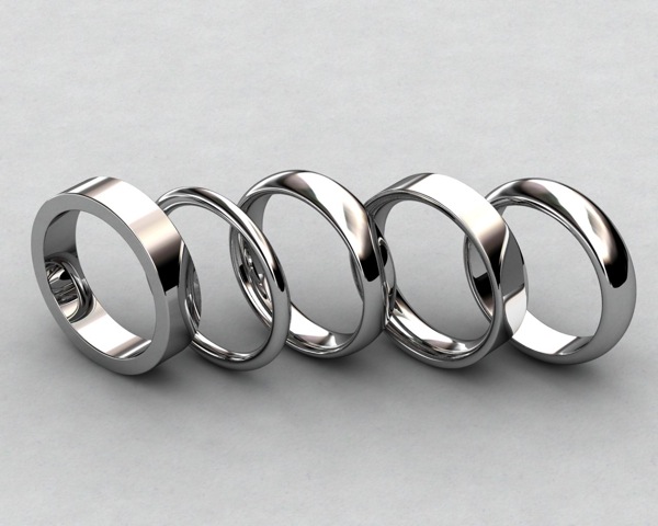 Ring Profile/Shapes: Flat, Full Round, Comfort Fit, D-Shape, 1/2 Round