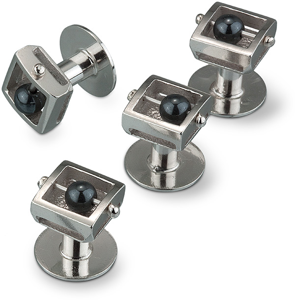 Square Abacus Tux Studs