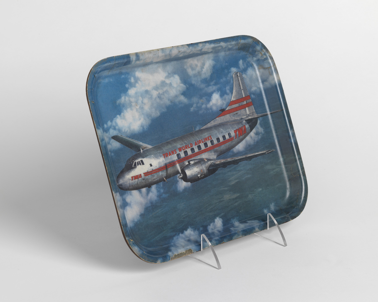    TWA cocktail tray.&nbsp; Circa 1968   