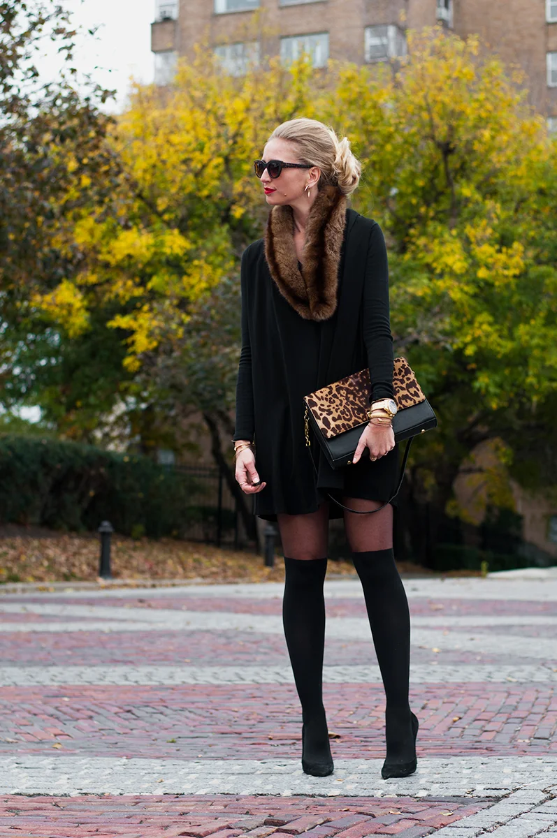 dress outfit with leggings Denim and Black - Shellie Bowdoin The shimmy and kick to