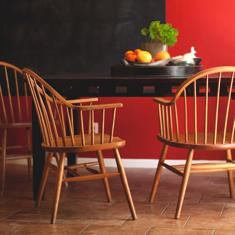 NEED!!! We found these wooden kitchen chairs for $5 a piece. They definitely need some love - but when have I ever turned down a project?