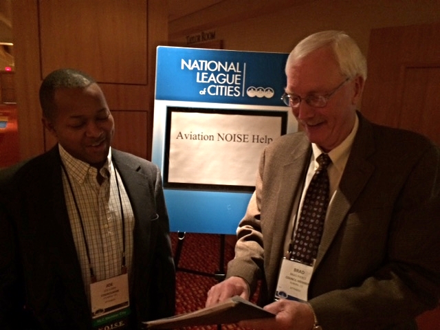 N.O.I.S.E. Treasurer Joe Carn and N.O.I.S.E. President Brad Pierce