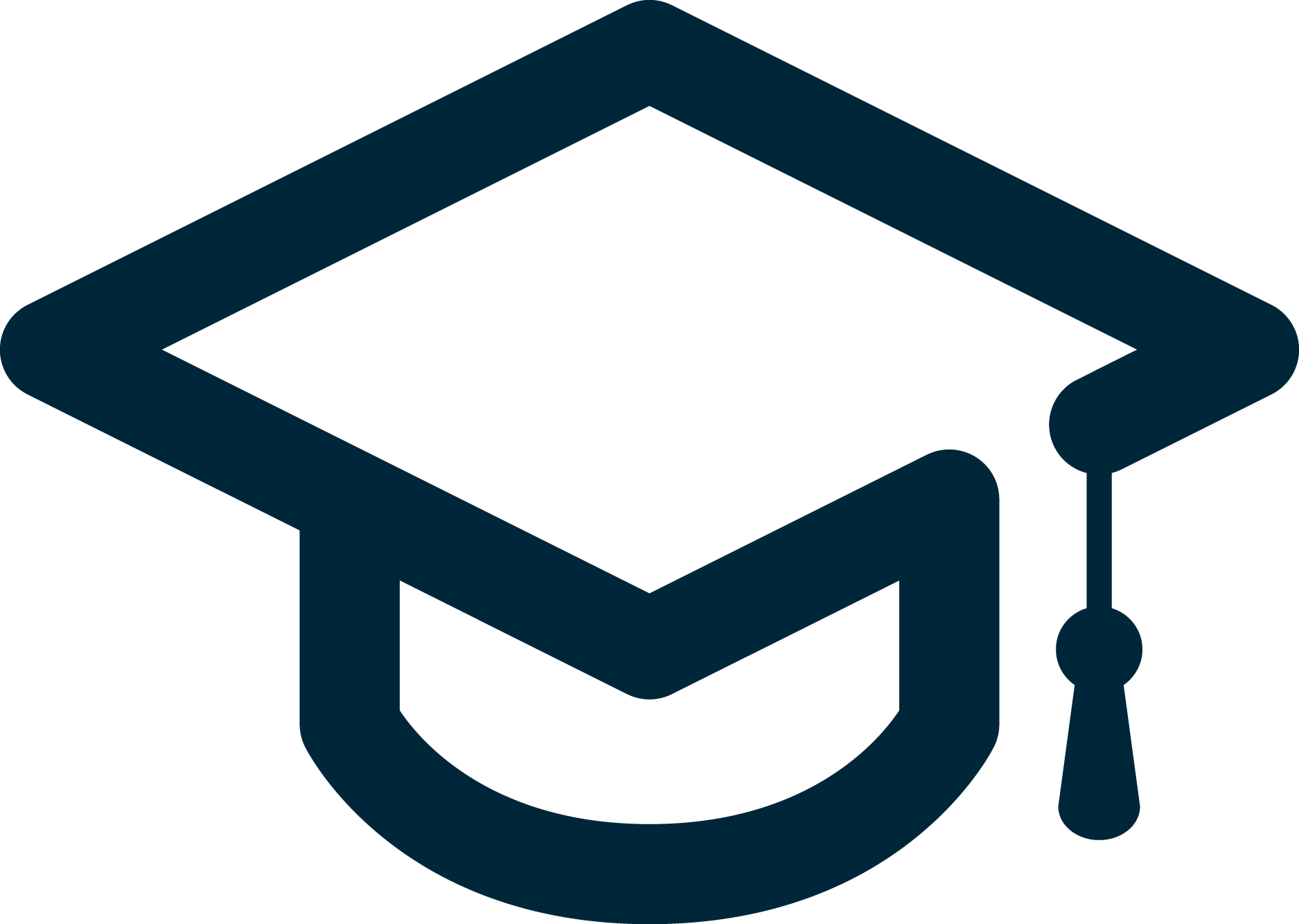 Abstract Graduation cap