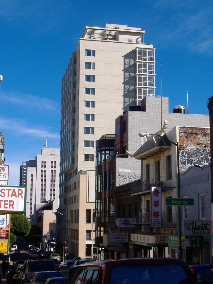 View down Jackson Street