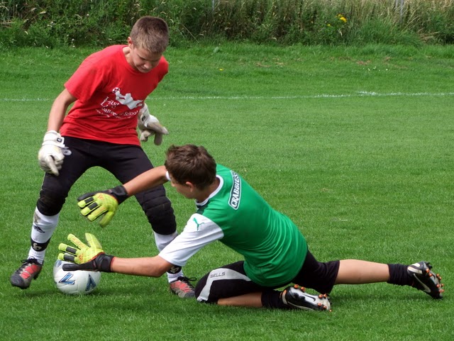 The common 1v1 goalkeeper tackle