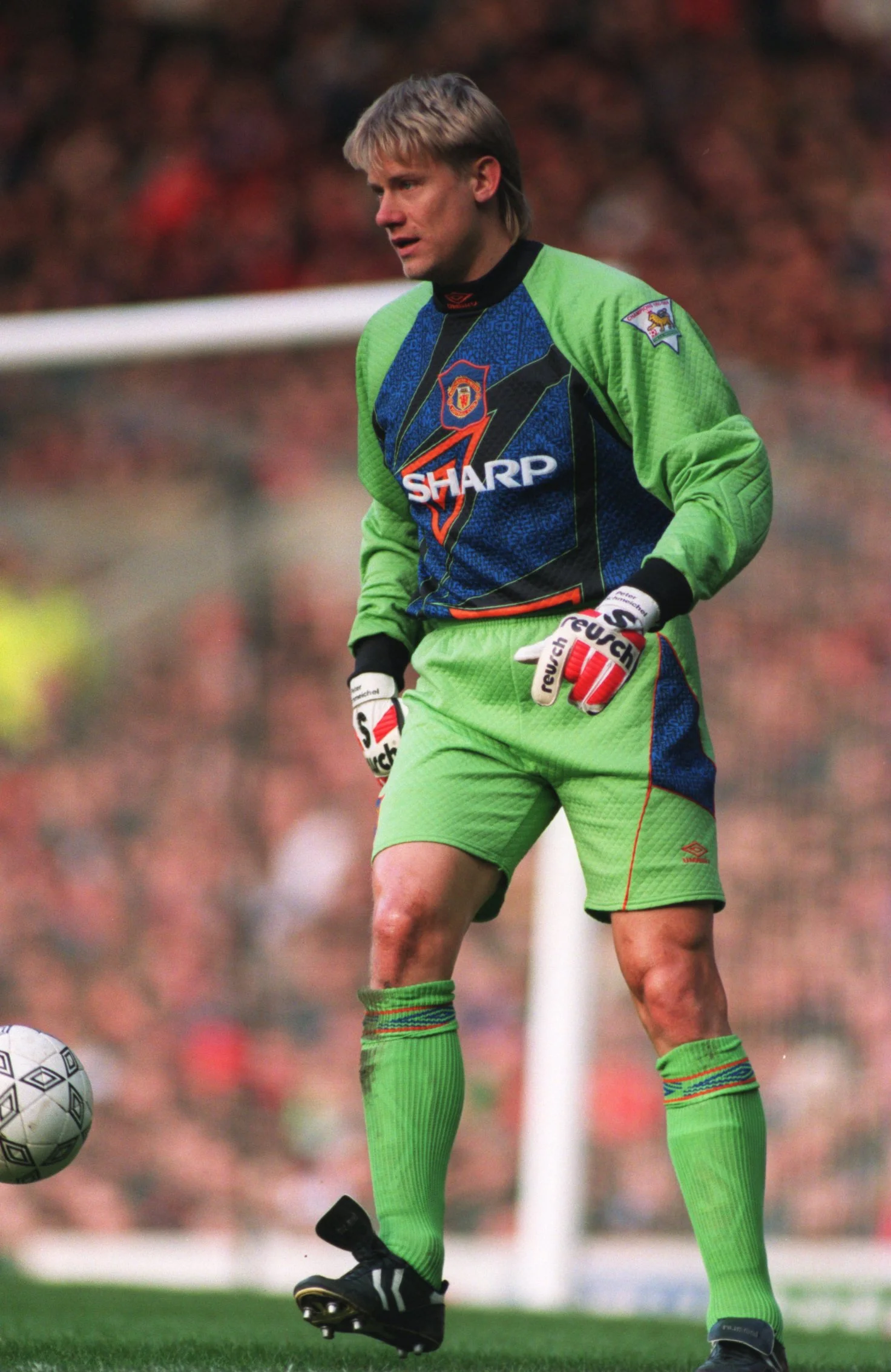 Peter Schmeichel, goalkeeper for Manchester United (1991-1999) and Denmark's National Team (1987-2001)