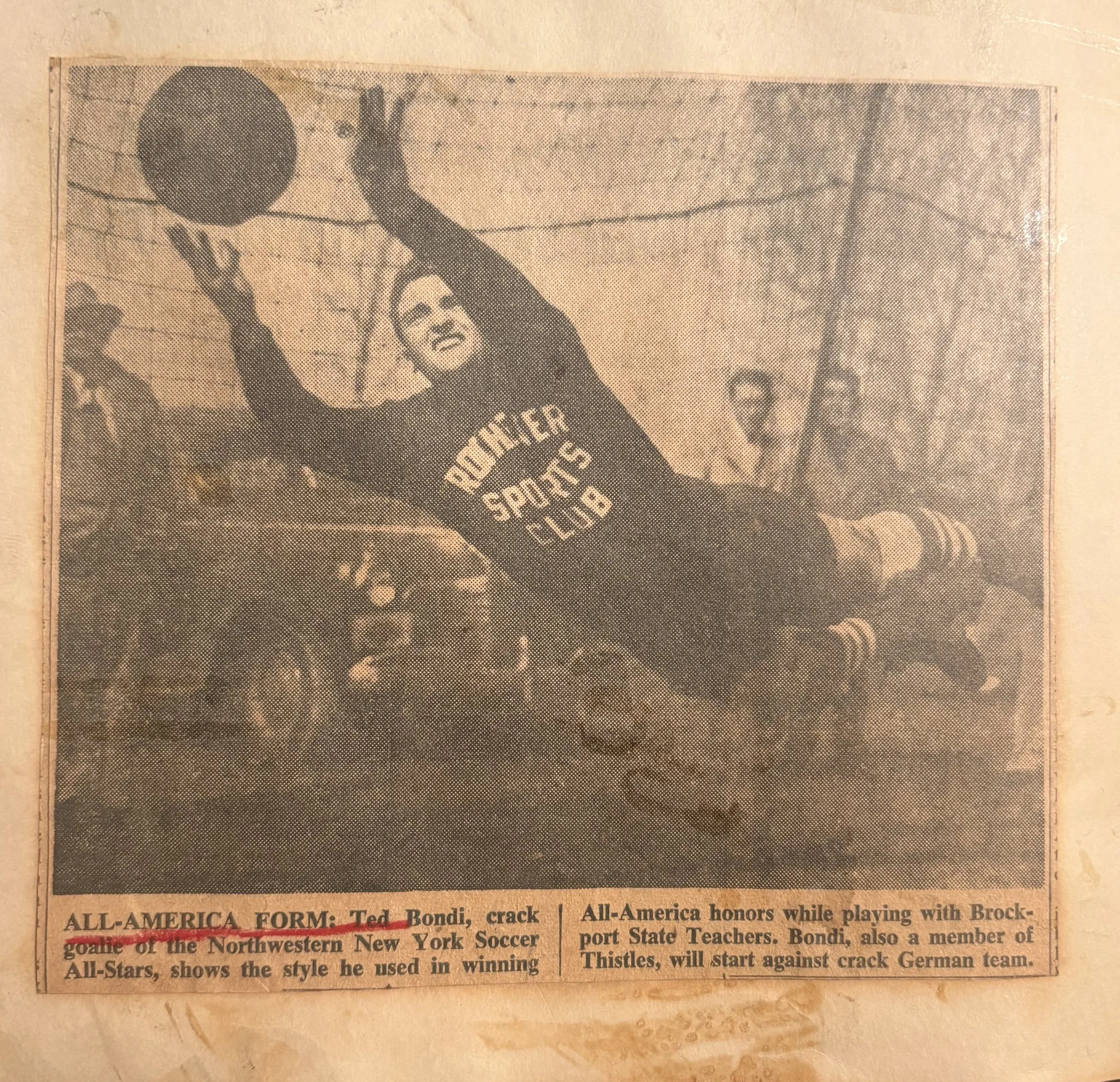 The Forgotten All-American: Rediscovering Ted Bondi’s Goalkeeping Legacy