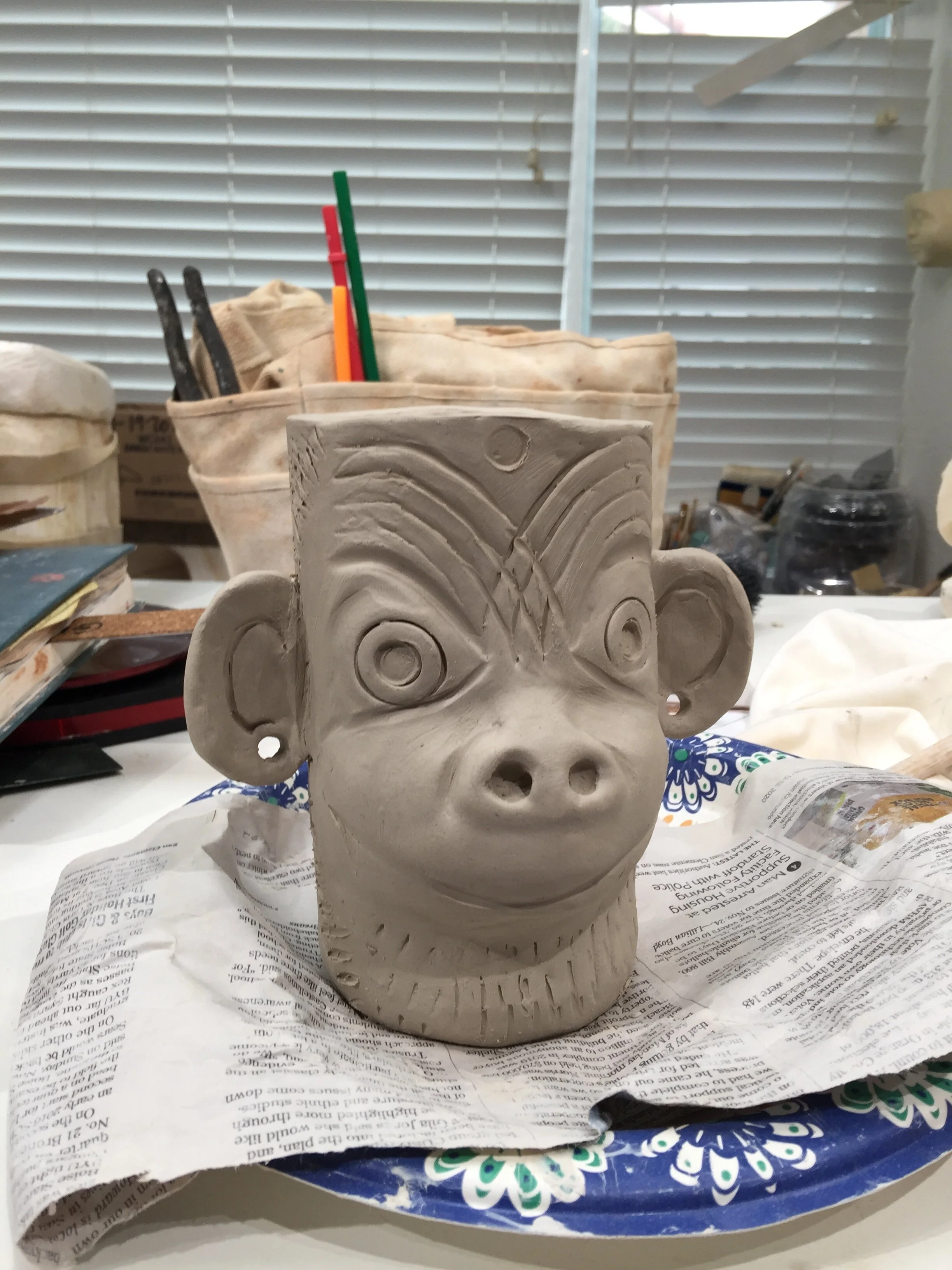 Mug in progress.