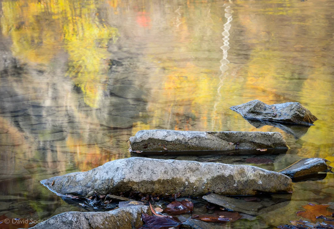 Autumn reflection, Taughannock Falls State Park, NY.