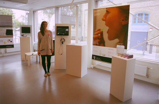 Real experience at the exhibition at Umeå Instistute of Design final show.