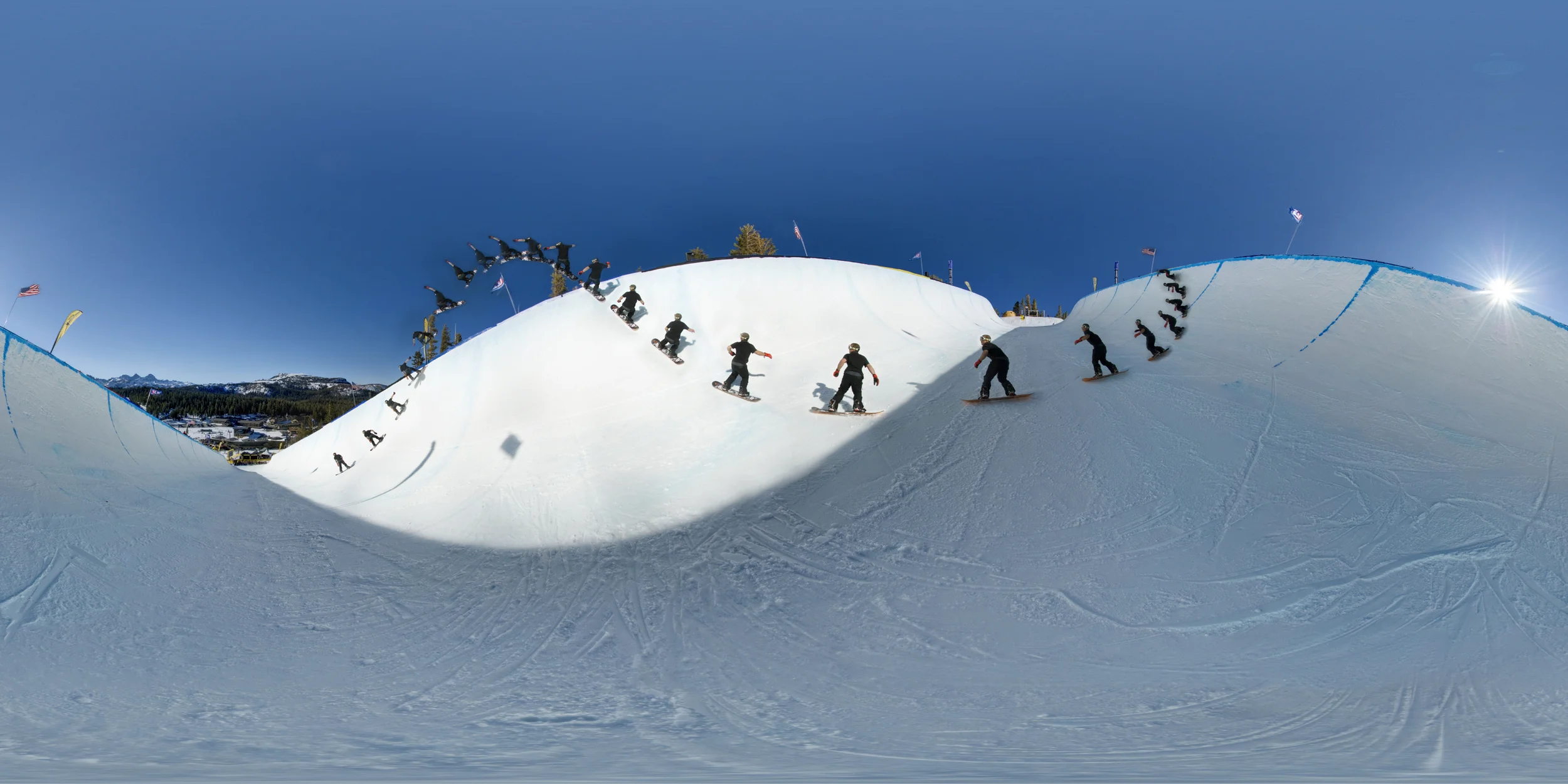 Action Sequence 360º at U.S. Grand Prix Ski / Snowboard Competition