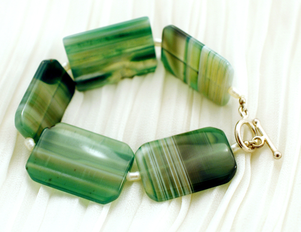 Pulseira em Ágata, Pat Bijoux 2009