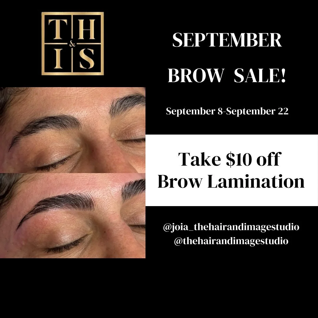Frame your face with perfect brows ✨
September Special &rarr; $10 OFF Brow Lamination!
Reserve your appointment now: www.thehairandimagestudio.com

#browgame #brows #browsonfleek #microblading #eyebrows #browshaping #beauty #pmu #browgoals #browsonpo