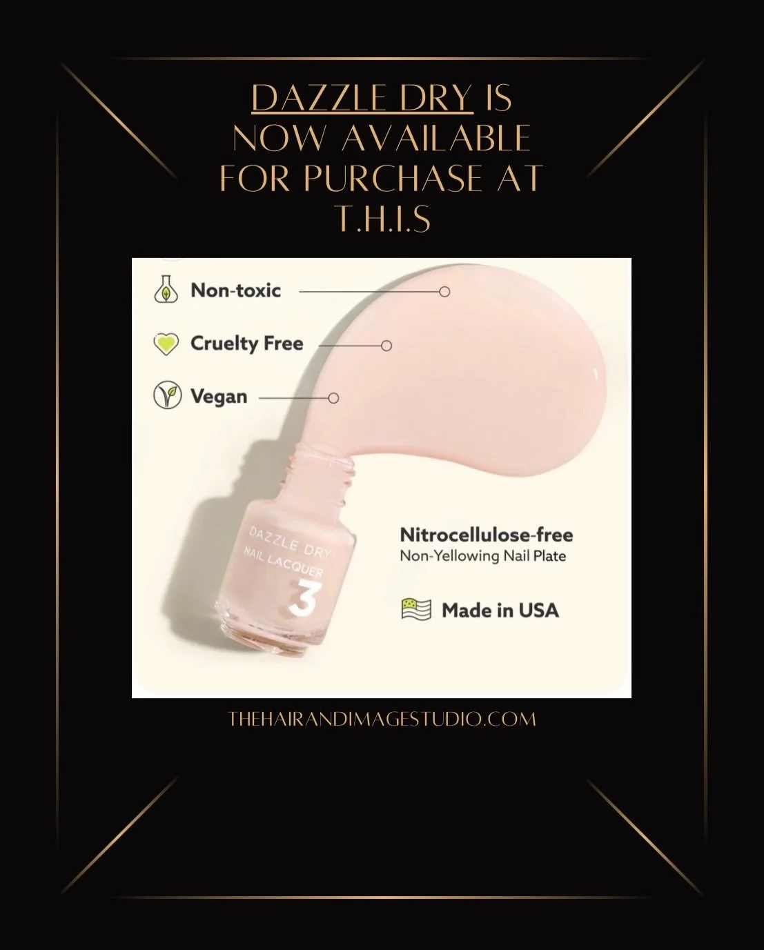 Dazzle Dry is the brand new nail system that is changing the game !

💅Designed as a system. Formulated for results. This is the blueprint for better nails. 

Our award-winning four-step nail care system is formulated with our signature Nail Prep, Ba