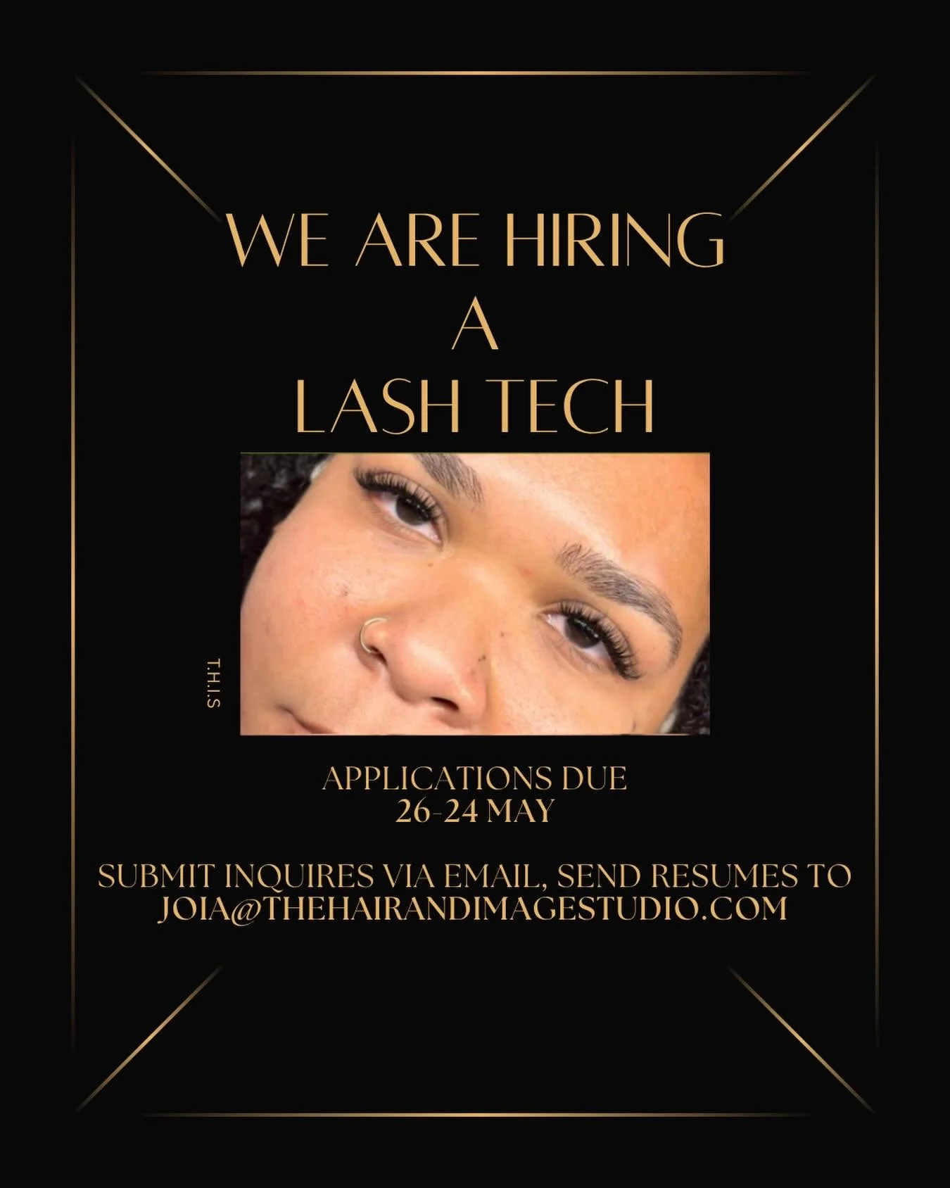 THE HAIR AND IMAGE STUDIO IS HIRING A LASH TECH
Applications due in May 24 - 26th
-
We are a #fullservice #blackowned salon with loyal clients, looking to expand our beauty team!
-
📍101 ULSTER CT DENVER, CO, 80230
✨PART-TIME ONLY
✨COMMISION BASED SA