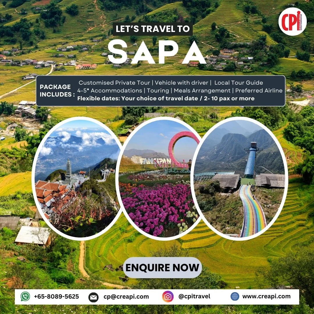 Visit Vietnam with our customised small group program, travel at your own pace and style. From stunning natural landscapes of Halong bay, mountainous town of Sapa and many others.

Contact us for more info.