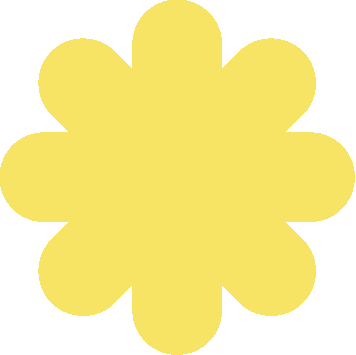 A yellow daisy on a white background.