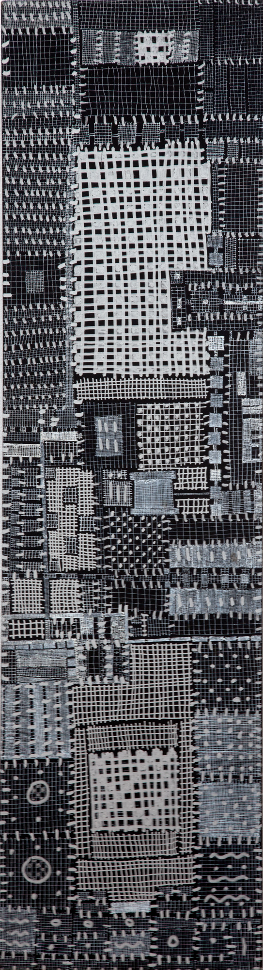 919_City Scapes_pen on panel_29.5 x 8”_1999.jpg