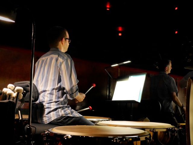 Principal Timpanist Jason Haaheim in rehearsal