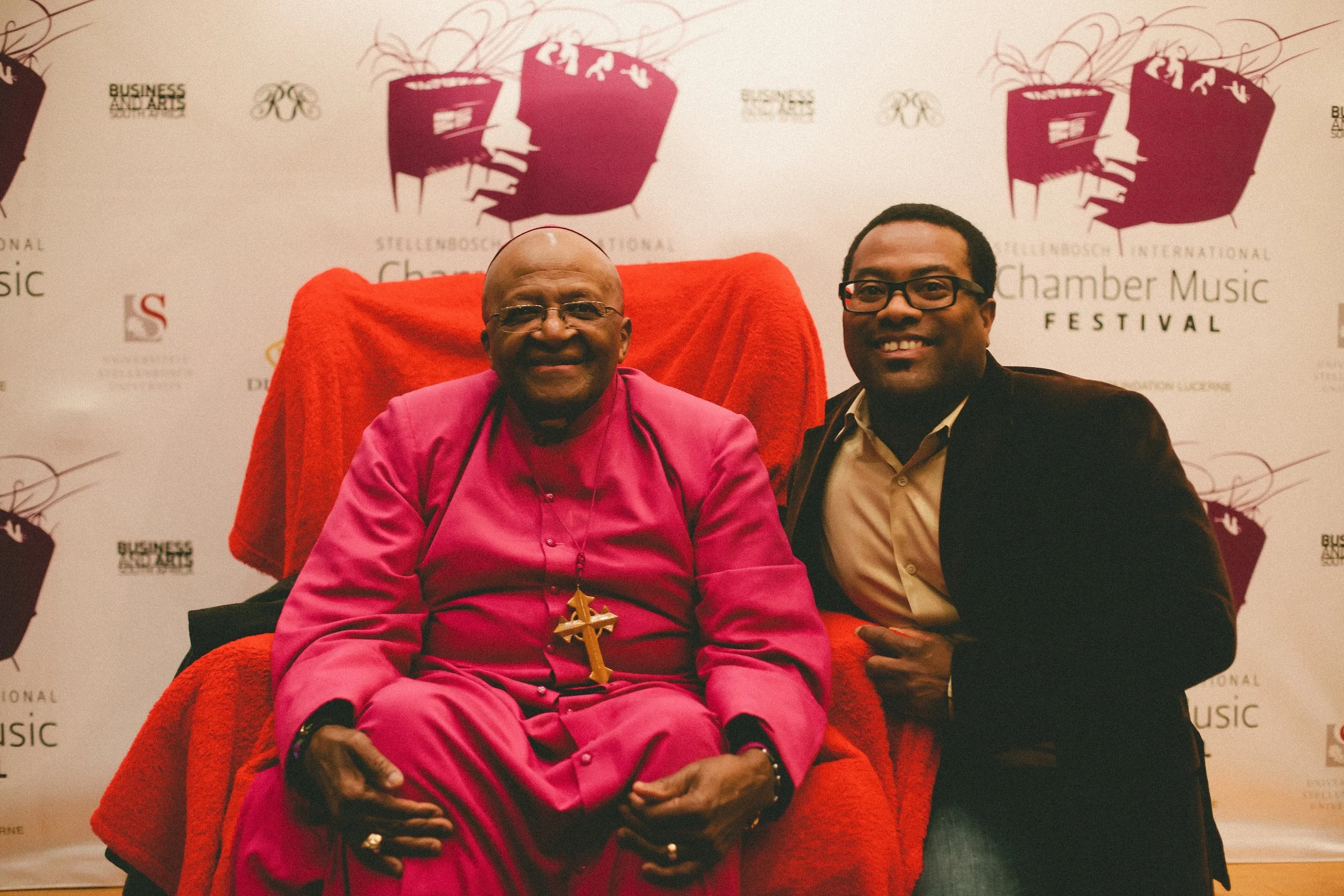 Archbishop Desmond Tutu and Billy Hunter
