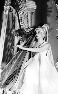 Susan Jolles, in costume, performing in “Holiday on Ice” in 1962.